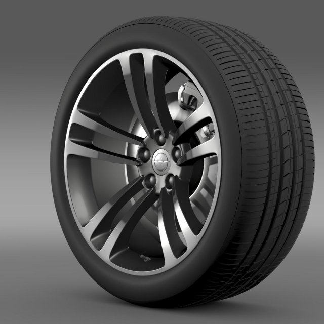 chrysler 300 srt8 core wheel Modèle 3D .c4d .max .obj .3ds .fbx .stl .blend 