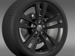 chrysler 300 srt8 satin vapor wheel 3D Model