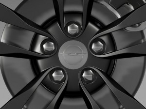 chrysler 300 srt8 satin vapor wheel 3D Model