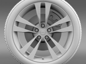 chrysler 300 srt8 satin vapor wheel 3D Model