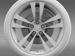 chrysler 300 srt8 satin vapor wheel 3D Model