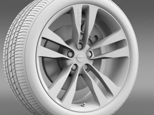chrysler 300 srt8 satin vapor wheel 3D Model
