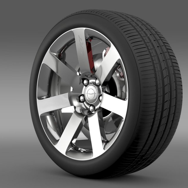 chrysler 300 srt8 wheel 3D Model .c4d .max .obj .3ds .fbx .stl .blend 