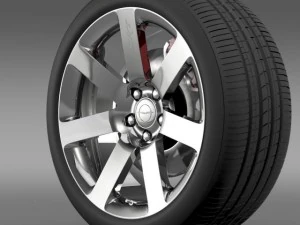chrysler 300 srt8 wheel 3D Model