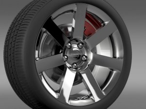 chrysler 300 srt8 wheel 3D Model