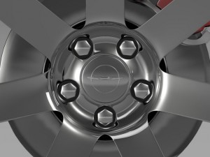 chrysler 300 srt8 wheel 3D Model