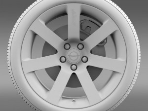chrysler 300 srt8 wheel 3D Model