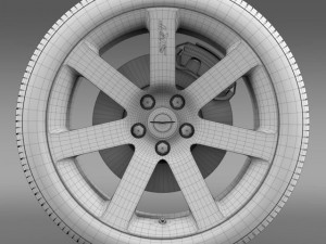 chrysler 300 srt8 wheel 3D Model