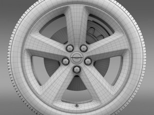 chrysler 300s wheel 3D Модель