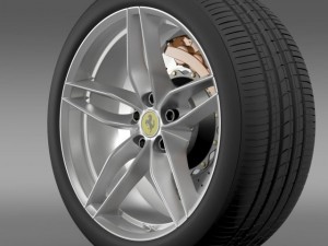 ferrari 488 gtb 2015 wheel 3D 모델