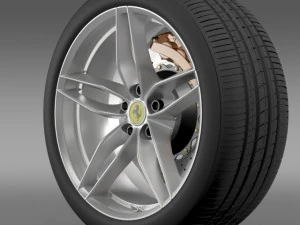 ferrari 488 gtb 2015 wheel 3D Model
