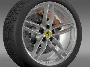 ferrari 488 gtb 2015 wheel 3D Model