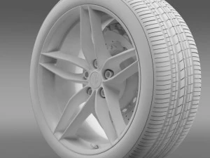 ferrari 488 gtb 2015 wheel 3D Model