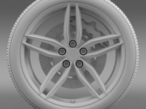 ferrari 488 gtb 2015 wheel Modelo 3D