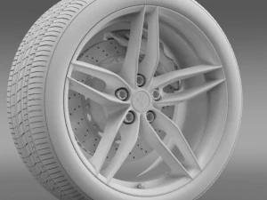 ferrari 488 gtb 2015 wheel 3D Model