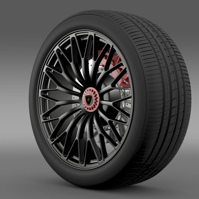 lamborghini aventador lp 750 4 sv wheel Modèle 3D .c4d .max .obj .3ds .fbx .stl .blend 