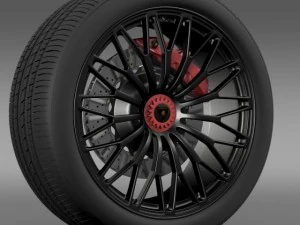 lamborghini aventador lp 750 4 sv wheel 3D Model