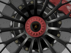 lamborghini aventador lp 750 4 sv wheel 3D Model