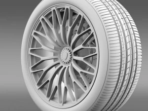 lamborghini aventador lp 750 4 sv wheel 3D Model