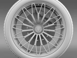 lamborghini aventador lp 750 4 sv wheel 3D Model