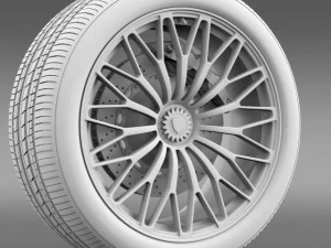 lamborghini aventador lp 750 4 sv wheel 3D Model