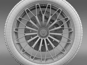 lamborghini aventador lp 750 4 sv wheel 3D Model