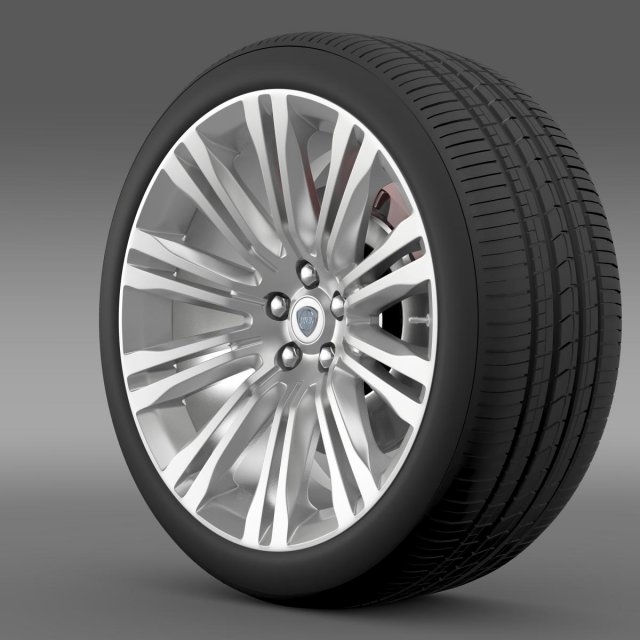 lancia thema 2014 wheel 3D 模型 .c4d .max .obj .3ds .fbx .stl .blend 