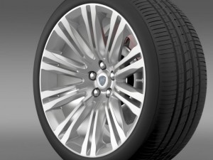 lancia thema 2014 wheel 3D Model