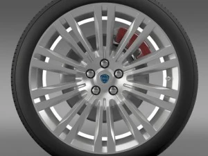 lancia thema 2014 wheel 3D Model