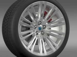 lancia thema 2014 wheel 3D Model