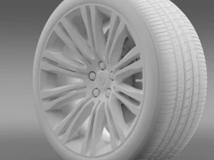 lancia thema 2014 wheel 3D Model