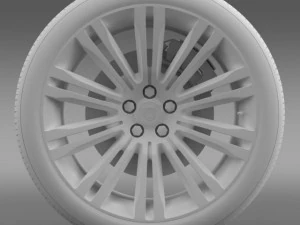 lancia thema 2014 wheel 3D Model