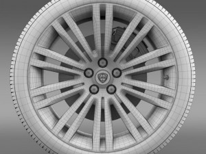 lancia thema 2014 wheel 3D 模型