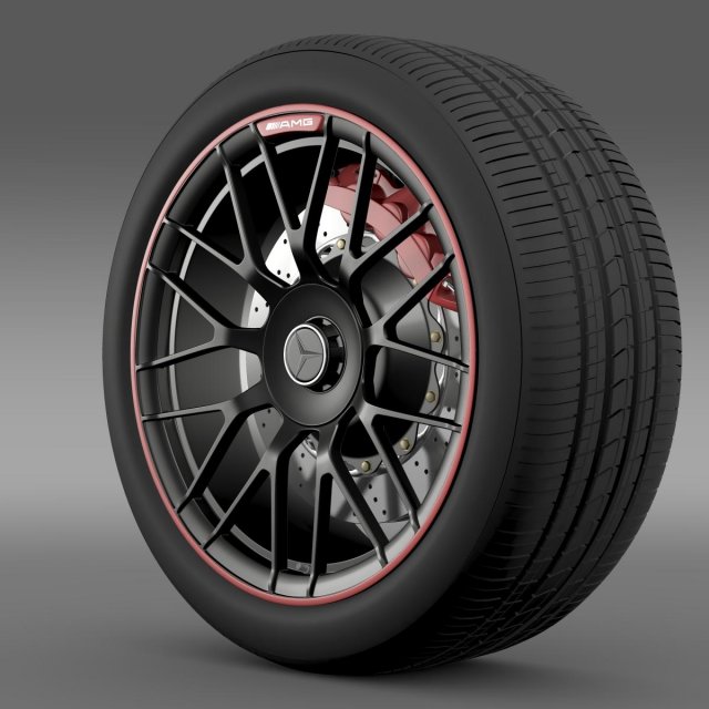 mercedes amg c 63 s edition wheel 3Dモデル .c4d .max .obj .3ds .fbx .stl .blend