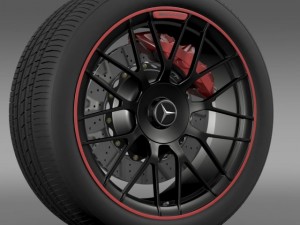 mercedes amg c 63 s edition wheel 3Dモデル