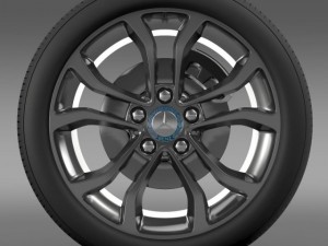 mercedes benz c 220 wheel Model 3D