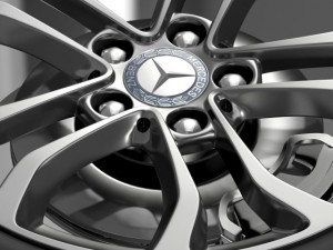 mercedes benz c 220 wheel Model 3D
