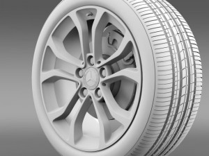 mercedes benz c 220 wheel Model 3D