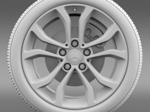 mercedes benz c 220 wheel Model 3D