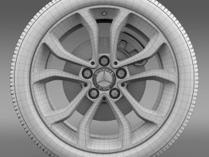 mercedes benz c 220 wheel Model 3D