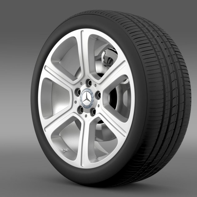 mercedes benz c 300 exclusive line wheel 3D-Modell .c4d .max .obj .3ds .fbx .stl .blend 