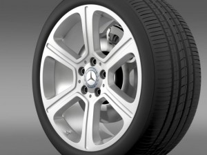 mercedes benz c 300 exclusive line wheel 3D Model