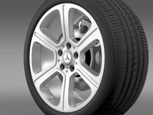 メルセデスベンツC300エクスクルーシブラインホイール 3Dモデル