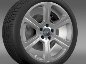 mercedes benz c 300 exclusive line wheel 3D-Modell