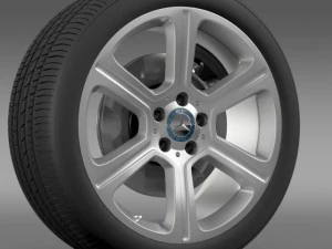 mercedes benz c 300 exclusive line wheel 3D Model
