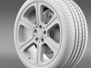 mercedes benz c 300 exclusive line wheel 3D Model