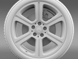 mercedes benz c 300 exclusive line wheel 3D-Modell