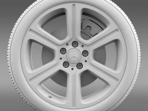 mercedes benz c 300 exclusive line wheel 3D Model