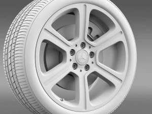mercedes benz c 300 exclusive line wheel 3D Model