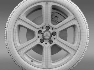 mercedes benz c 300 exclusive line wheel 3D Model